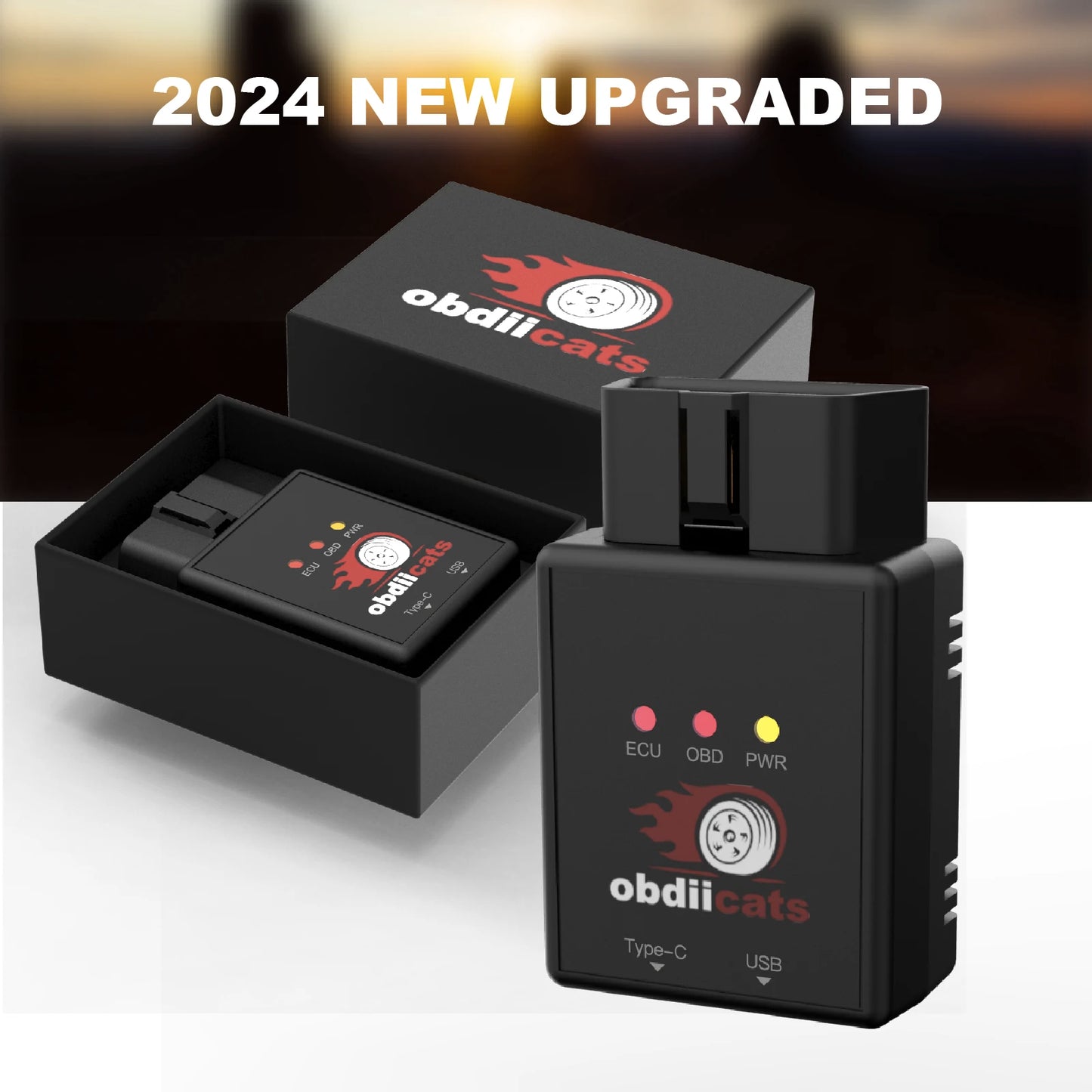 obdiicats OBD 2IN1 Fuel Saving With Fast Charger Chip Tuning Box For Benzine &Diesel Cars Increase Power Upgraded From HK-V3