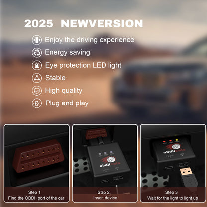 obdiicats OBD 2IN1 Fuel Saving With Fast Charger Chip Tuning Box For Benzine &Diesel Cars Increase Power Upgraded From HK-V3