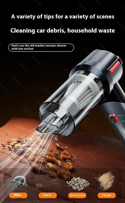 CENRR Car Vacuum Cleaner Mini 998000PA Powerful Cordless Portable Vacuum Cleaner for Home Appliance Handheld Blower Car Cleaner