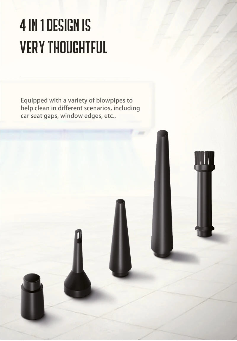 Protable Air Duster for Computer Cleaning 51000RPM Cordless Compressed Air Blower with LED Light for PC computers Keyboard Clean