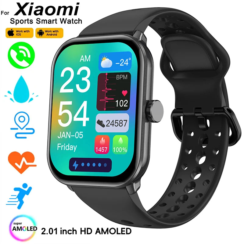 Xiaomi Watch 5 Global Version Men Women HD AMOLED Screen Heart Rate Bluetooth Call GPS Track Waterproof Sports Smart Watch